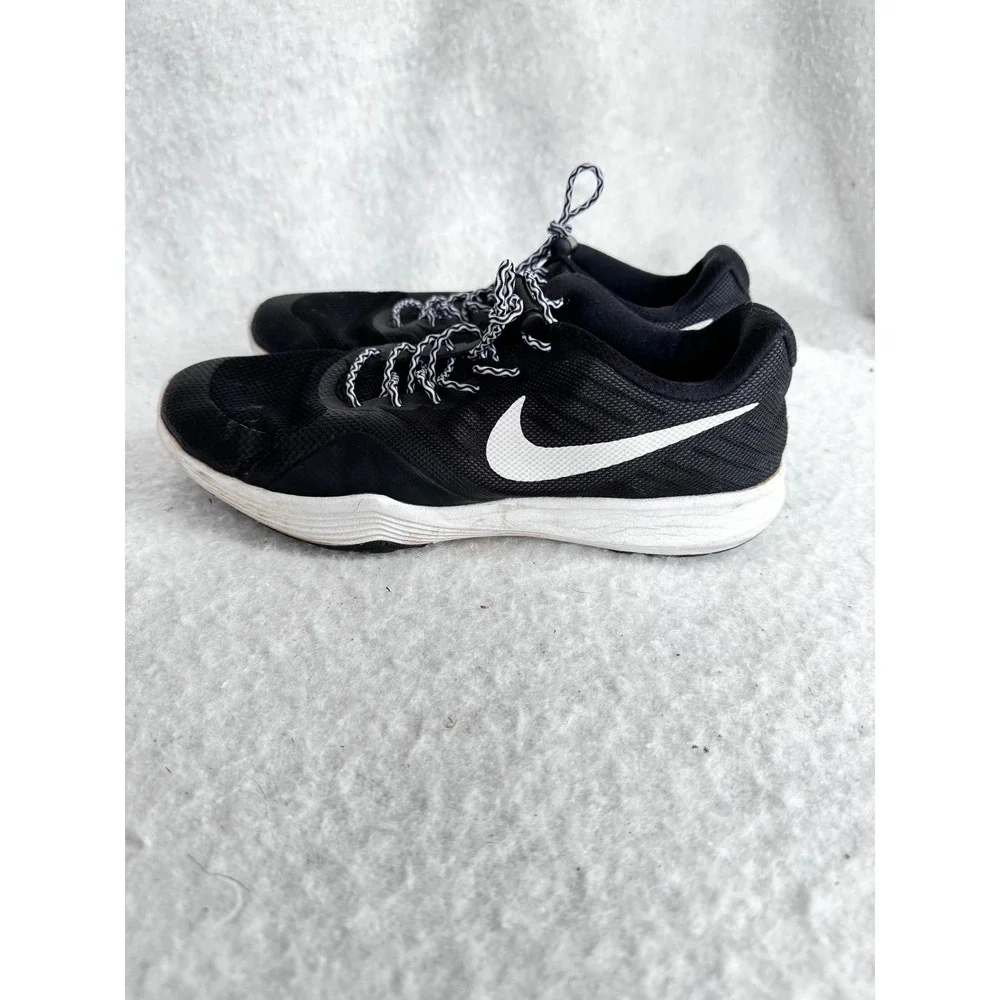 Nike City Trainer‎ Black White Mesh Lace Up Athletic Shoes Women's 7.5